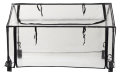 Minidrivhus 120 x 80 cm stål m/plastduk - Garden